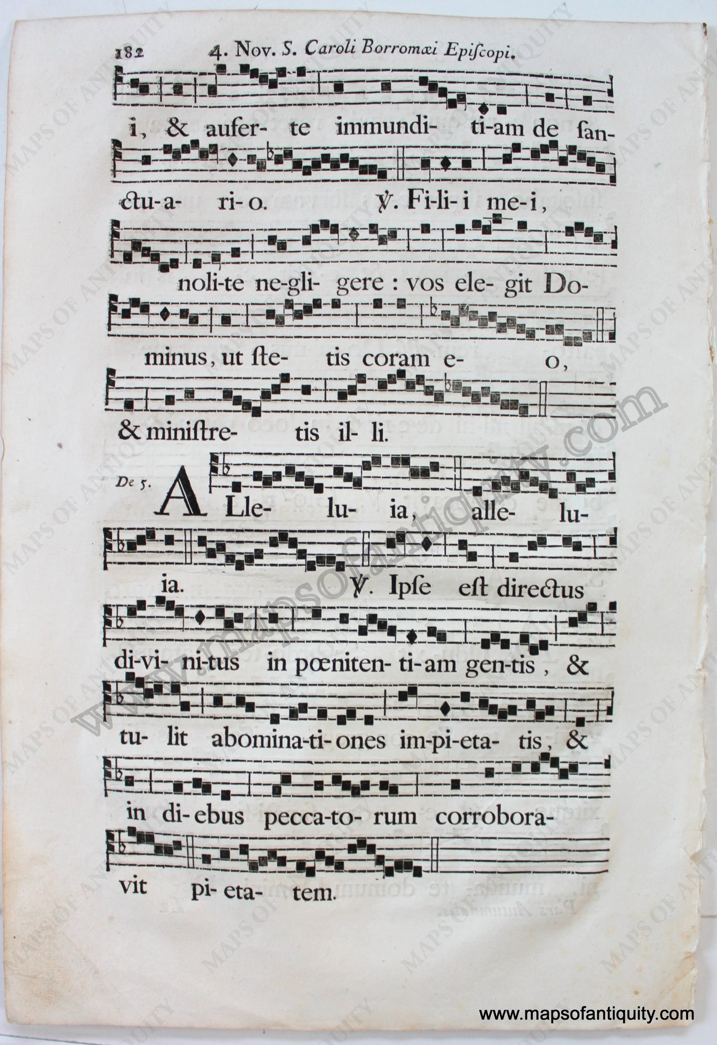 Antique-Sheet-Music-Woodblock-Printed-mid-18th-century-1700s-Maps-of-Antiquity