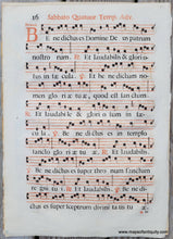 Load image into Gallery viewer, c. 16th century - Antique Sheet Music - Sabbato Quatuor Temp. Adv. 15 - Antique Sheet Music
