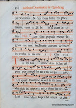 Load image into Gallery viewer, C. 16Th Century - Antique Sheet Music Sabbato Dominicae Iv. Quadrag. 127 Genuine On Paper
