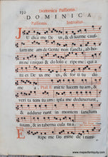 Load image into Gallery viewer, c. 16th century - Antique Sheet Music - Sabbato Dominicae iv. Quadrag. 129 - Antique Sheet Music
