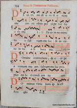 Load image into Gallery viewer, c. 16th century - Antique Sheet Music - Feria ii. Dominicae Passionis 133 - Antique Sheet Music
