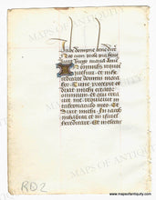 Load image into Gallery viewer, Genuine-Antique-Page-Antique-Illuminated-Leave-Miniature-1490-unknown-Maps-Of-Antiquity
