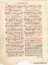 Load image into Gallery viewer, Genuine-Antique-Page-16th-Century-Music-Missal-Leaf-1587--Maps-Of-Antiquity
