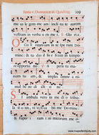 Genuine-Antique-Sheet-Music-Antique-Liturgical-Sheet-Music-Feria-v-Dominicae-iii-Quadrag-109-Feria-vi-Dominicae-iii-Quadrag-110-c-16th-century--Maps-Of-Antiquity