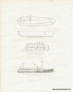 Genuine-Antique-Print-Early-Steamboat-Sketches-1849-Pease-Maps-Of-Antiquity