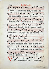 Load image into Gallery viewer, c. 17th century - Festa Maji / S. Philippi Nerii Confessoris. Introitus - Genuine Antique Sheet Music
