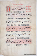 Possibly Early to Mid- Middle Ages - Antique Sheet Music - Feria VI - Antique
