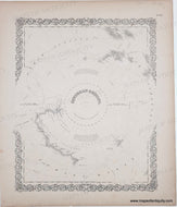 1856 - Southern Regions - Genuine Antique Map