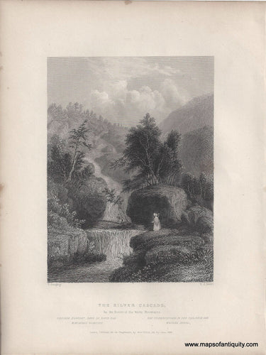 Genuine-Antique-Print-The-Silver-Cascade-In-the-Notch-of-the-White-Mountains-1839-Bartlett-Maps-Of-Antiquity