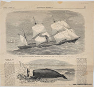 Genuine-Antique-Print-Race-across-the-Atlantic-between-the-