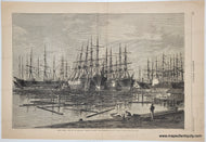 Genuine-Antique-Print-Grain-Ships-Laid-Up-in-Gowanus-Creek---Waiting-for-Cargoes-Brooklyn-NY--1880-Harpers-Weekly-Maps-Of-Antiquity