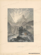 1884 - Azure Cliffs (Colorado) - Antique Print