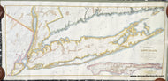 Genuine 20th Century Reproduction of a 19th Century Map-Geological Map of Long Island with the Environs of New York-c. 1960s-Printer Unknown-Maps-Of-Antiquity-1800s-19th-century