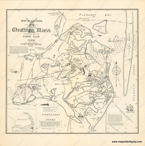 Reproduction-Map-of-the-Town-Chatham-Mass.