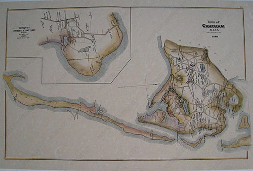 Reproduction-Town-of-Chatham-Mass-1880-Village-of-North-Chatham-Reproductions-Cape-Cod-and-Islands-Reproduction-Walker-Maps-Of-Antiquity