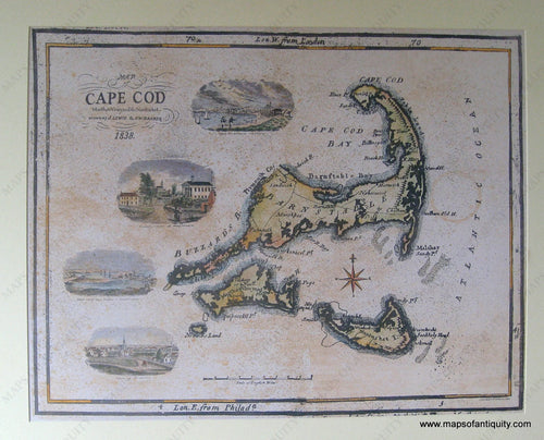 Reproduction-Map-of-Cape-Cod-Martha's-Vineyard-&-Nantucket-Reproductions-Cape-Cod-and-Islands-Reproduction-Lewis-Maps-Of-Antiquity