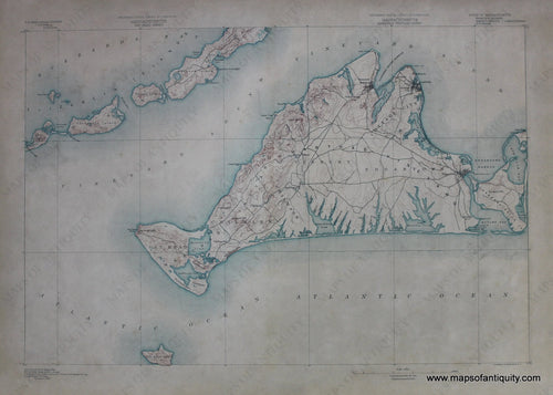 Reproduction-Map-Massachusetts-Martha's-Vineyard-&-Gay-Head-Sheet