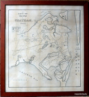 '-A-Map-of-the-Town-of-Chatham-Mass.-framed-as-shown---Reproduction-Reproductions-Cape-Cod-and-Islands-Reproduction-Eldridge-Maps-Of-Antiquity