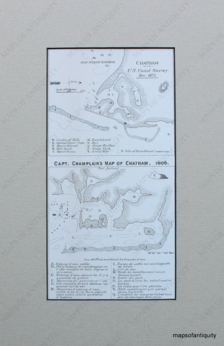 Reproduction-Comparative-Map-of-Monomoy.----Reproduction---Reproductions-Cape-Cod-and-Islands-Reproduction--Maps-Of-Antiquity