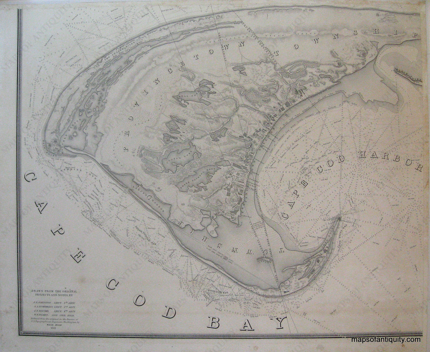 Reproduction-A-Map-of-the-Extremity-of-Cape-Cod-Township-of-Provincetown-only---Reproduction---Reproductions-Cape-Cod-and-Islands-Reproduction--Maps-Of-Antiquity