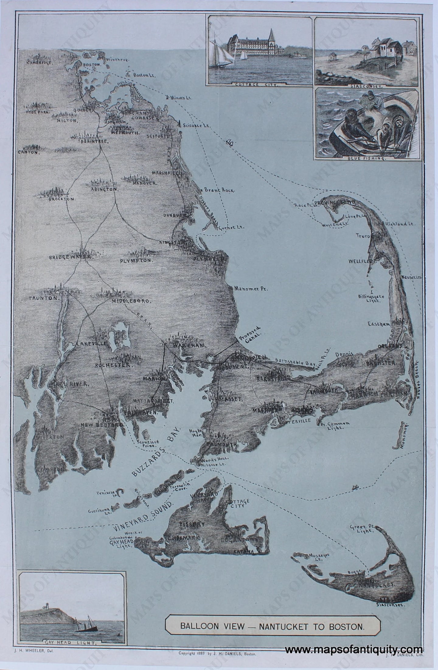 Reproduction-Balloon-View---Nantucket-to-Boston---Reproduction---New-England-Cape-Cod-and-Islands-Reproduction-Wheeler-Maps-Of-Antiquity