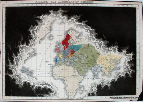 Reproduction-A.D.-1498.-The-Discovery-of-America.---Reproduction-Reproduction-Other-Reproductions-Reproduction-Quin-Maps-Of-Antiquity