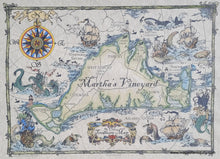 Load image into Gallery viewer, Martha&#39;s Vineyard, Trader Jack&#39;s Ye Olde Treasure Map - Reproduction
