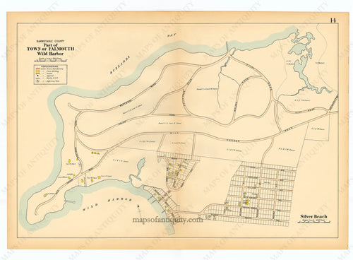 Reproduction-Falmouth-Wild-Harbor-Silver-Beach-p.-14---Town-and-Village-Maps-Atlas-of-Barnstable-County-Walker-1906.----Reproduction---Reproductions-Cape-Cod-and-Islands-Reproduction--Maps-Of-Antiquity