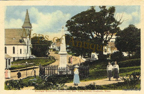 Reproduction-of-Antique-Postcard-iers-Monument-North-from-Seaview-Street-Chatham-Mass---Reproduction---Antique-Postcard-Reproduction-Chatham-1900-1925-Various-Maps-Of-Antiquity