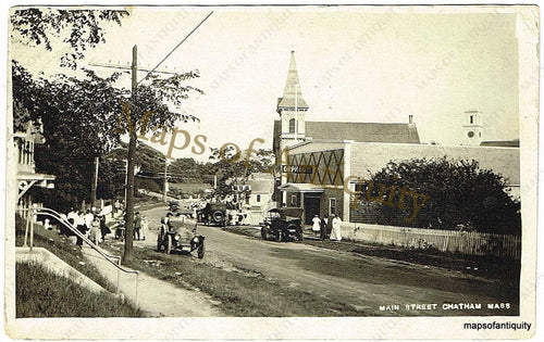 Reproduction-of-Antique-Postcard-Main-Street-Chatham-Mass---Reproduction---Antique-Postcard-Reproduction-Chatham-1900-1925-Various-Maps-Of-Antiquity