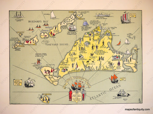 Reproduction-Martha's-Vineyard-and-Elizabeth-Islands---Reproduction---Reproduction-Cape-Cod-and-Islands--Reproduction-Maps-Of-Antiquity