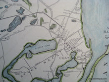 Load image into Gallery viewer, A Map Of The Town Chatham - Reproduction Hand-Colored
