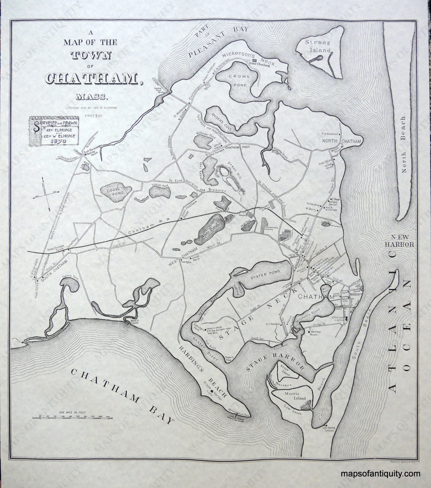 Reproduction-Chatham-Massachusetts---Reproduction---Reproduction-Cape-Cod-and-Islands-Reproduction-Eldridge-Maps-Of-Antiquity