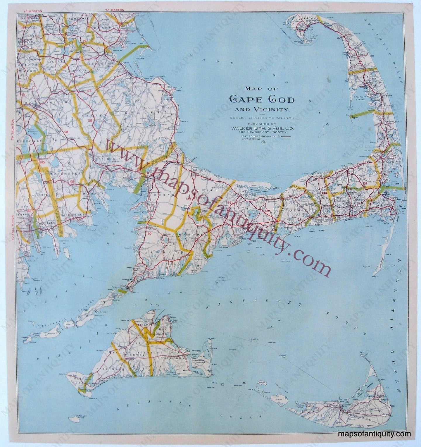 Reproduction-Antique-Map-Cape-Cod-Vicinity