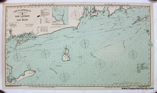 Reproduction-Reproductions-Antique-Map-Chart-B-New-London-to-Gay-Head-Eldridge-Nautical-Maritime-Maps-of-Antiquity