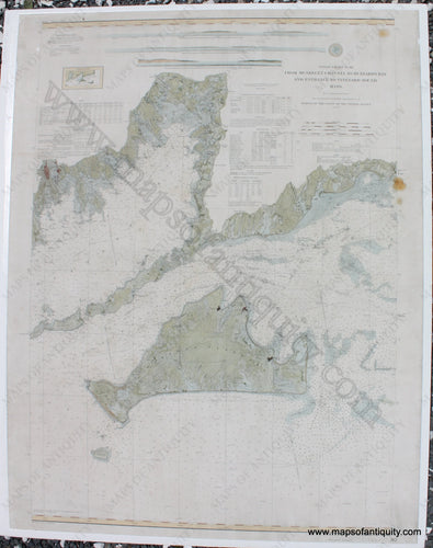 Reproduction-Antique-Map-Coast-Chart-112-Martha's-Vineyard-Vineyard-Sound-Buzzard's-Bay