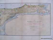 Load image into Gallery viewer, Manhattan Island Then And Now - Reproduction Map
