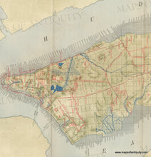 Load image into Gallery viewer, Manhattan Island Then and Now - Reproduction Map
