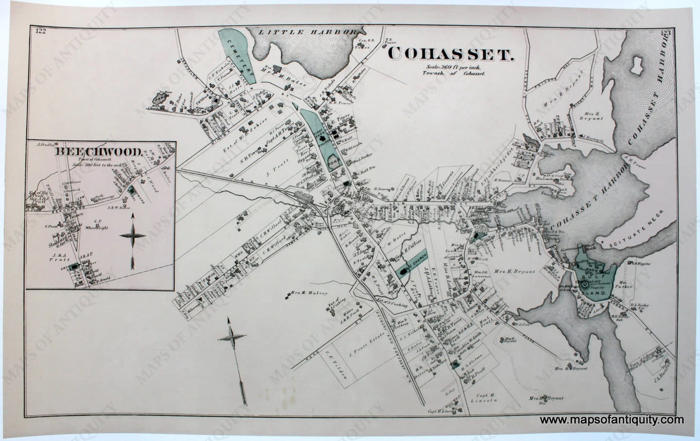 Reproduction-Cohasset-Massachusetts---Reproduction---Reproductions---Reproduction-Maps-Of-Antiquity