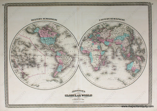 Reproduction-Johnson's-Globular-World-Reproduction-Reproductions---Johnson-Maps-Of-Antiquity