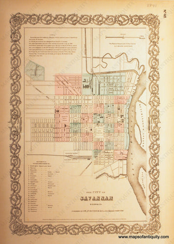 Reproduction-The-City-of-Savannah-Georgia---Reproduction---Reproductions---Reproduction-Maps-Of-Antiquity