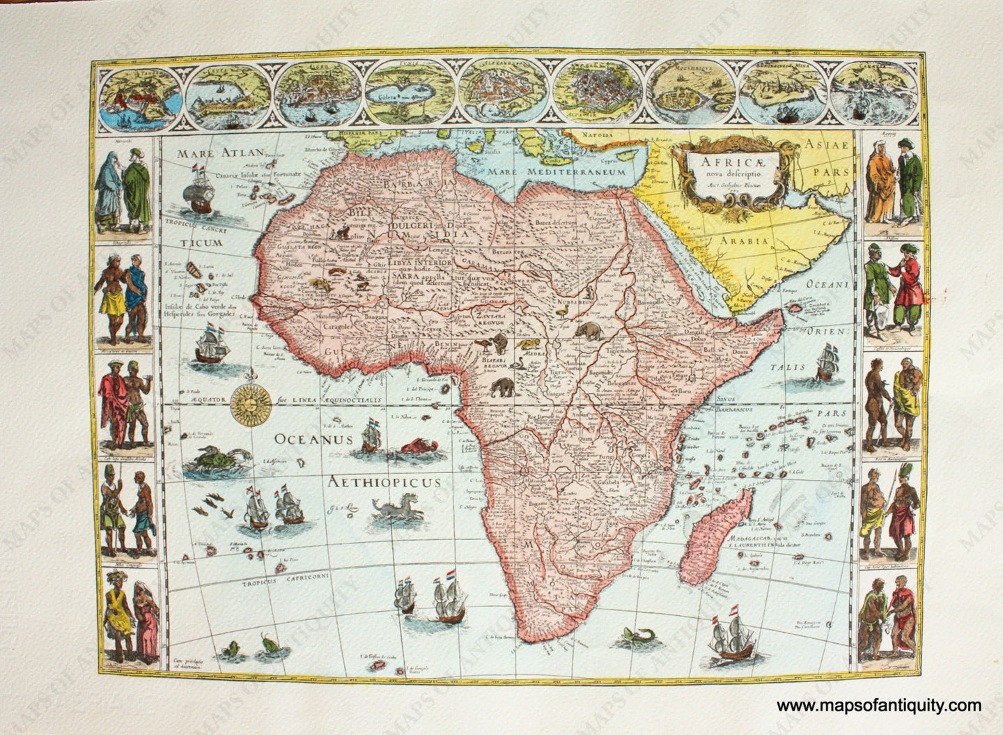 High-quality-Reproduction-Africae-nova-descriptio---Reproduction-Reproductions---Reproduction-Maps-Of-Antiquity