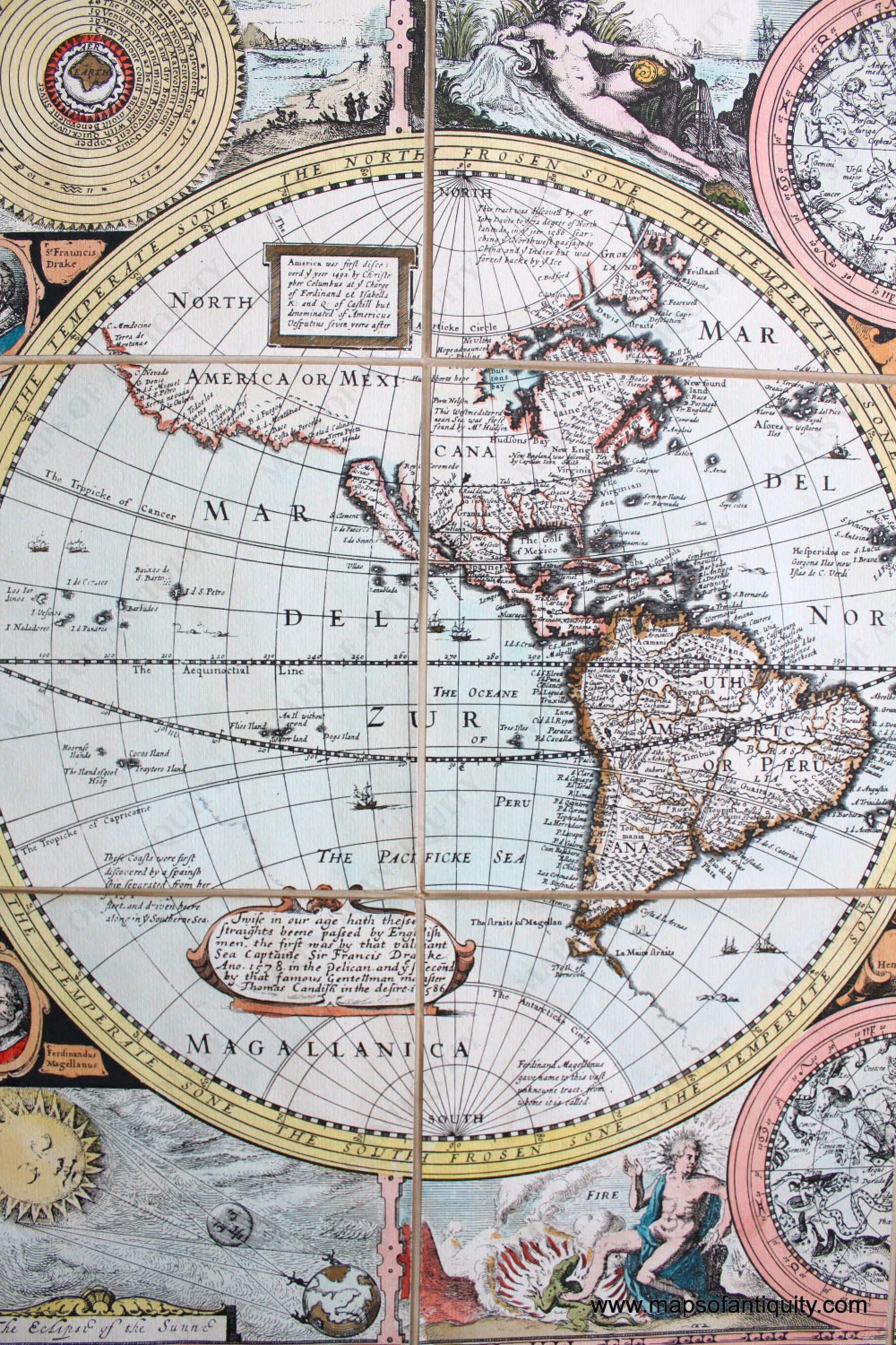 A New And Accurat Map Of The World Drawne According To Ye