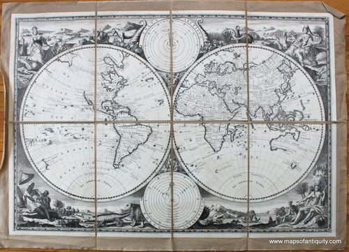 Black-and-White-Reproduction-Map-Untitled-Early-World-Map-Reproduction--Black-and-White-Reproduction--Reproduction-Van-Jaegen-Maps-Of-Antiquity