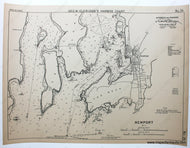 Reproduction-Reproductions-Antique-Map-Nautical-Chart-George-Eldridge-Newport-R.I.-Rhode-Island-Charts-Maps-of-Antiquity