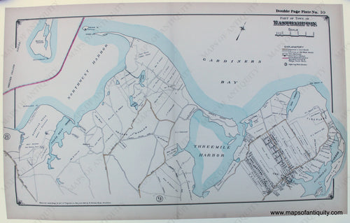 Reproductions-Part-of-Town-of-Easthampton-Long-Island-Reproduction-E.-Belcher-Hyde-New-York-1800s-19th-century-Maps-of-Antiquity