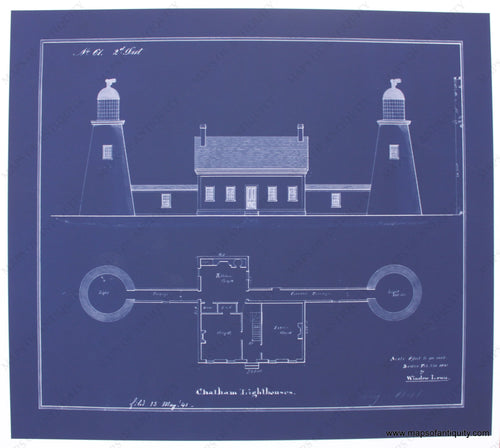 Reproduction-Chatham-Lighthouses-blueprint-reproduction-1800s-19th-century-Maps-of-Antiquity