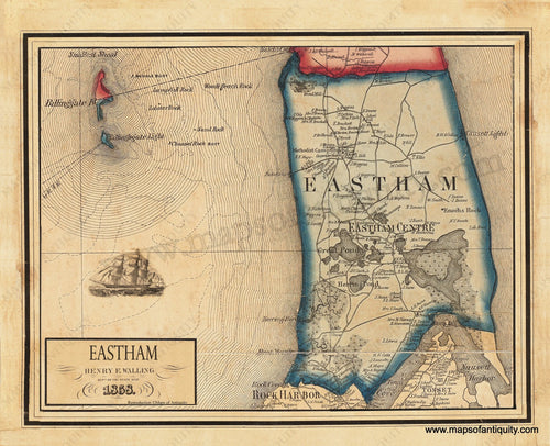 Eastham 1858 - Reproduction Map