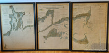 Load image into Gallery viewer, Framed-Reproduction-Set-of-Three-Framed-Reproductions-showing-the-Coast-from-Narragansett-to-Nantucket-Custom-Reproductions----Maps-Of-Antiquity-1800s-19th-century
