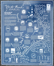 Load image into Gallery viewer, Modern-Print-Shipwrecks-of-the-Outer-Banks-North-Carolina-Map-Shipwreck-Maps-Of-Antiquity
